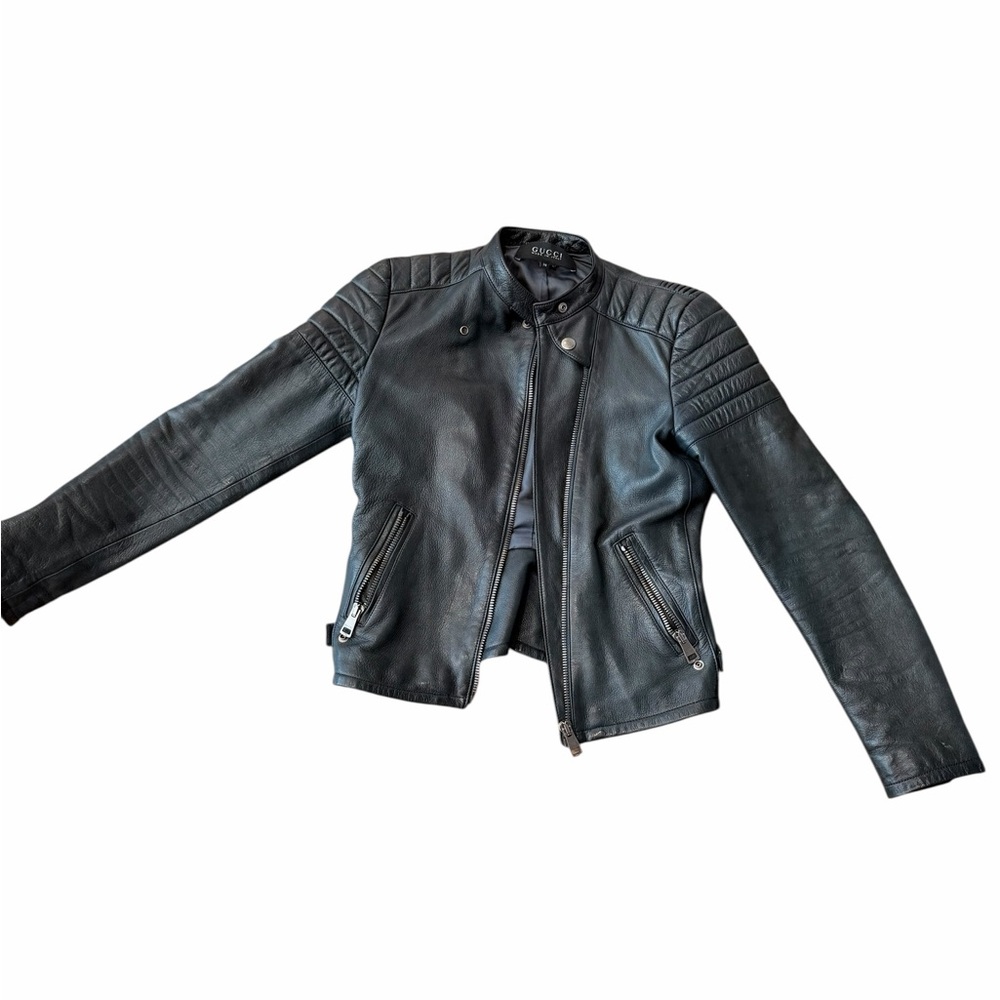 Gucci Black Leather Jacket